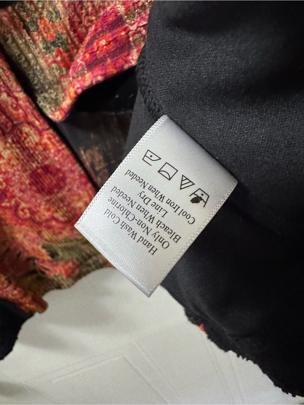 Coldwater Creek Mixed-Texture Floral Velvet Blazer - Black & Red - Picture 2 of 7